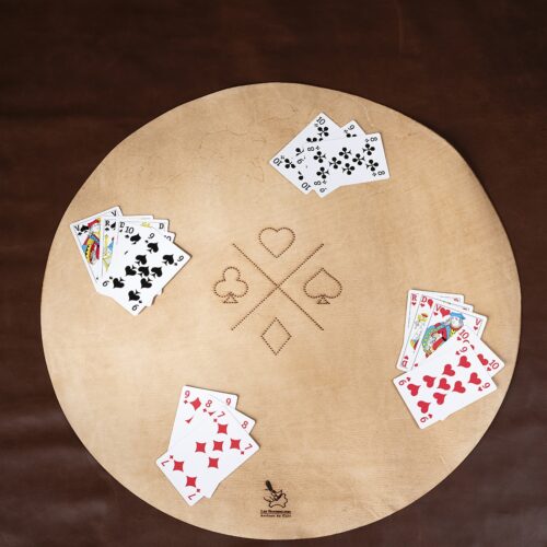 Tapis de belote rond